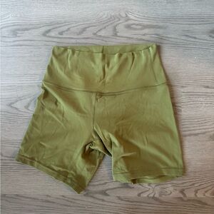 Lululemon Athletica Olive Bike Shorts